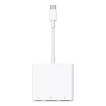 Apple MW5M3ZM/A Digital AV Multiport adaptér - USB-C na HDMI, USB-A, USB-C PD - 4K 60Hz - strieborný