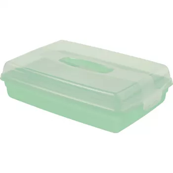 Curver obdĺžniková prepravná krabica na tortu 45 x 29,5 x 11,1 cm svetlomodrá