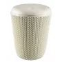 CURVER Knit 7L okrúhly kôš na odpad do kúpeľne v bielej farbe
