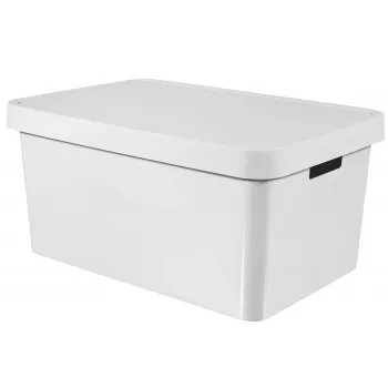 CURVER Infinity Recycled 45L Storage Box 56x39x27cm White