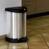 CURVER Deco šliapací odpadkový kôš 15L strieborný