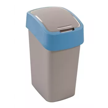 CURVER Flip Bin 9L strieborná/modrá odpadkový kôš
