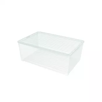 CURVER Box s vekom textilný box 45L 59,6x39,4x23cm transparentná
