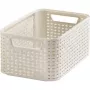 CURVER Style S úložná krabica 28,5 x 19,4 x 13 cm krémová s rattanovým efektom