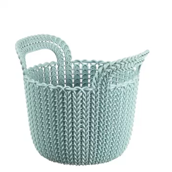 CURVER koš Knit XS okrúhly 3L 23x19x19 cm modrý