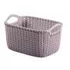 CURVER Knit XS obdĺžnikový úložný koš 3L 25x18x14 cm svetlofialový