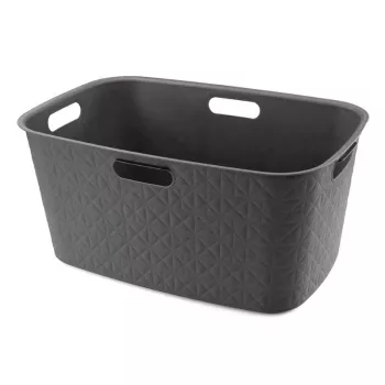 CURVER Softex 45L koš na bielizeň 57x37x27cm tmavosivá