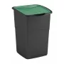CURVER Koral 47L odpadkový kôš čierny/zelený s výklopným vekom