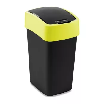 CURVER Flip Bin 25L odpadkový kôš čierna/žltá