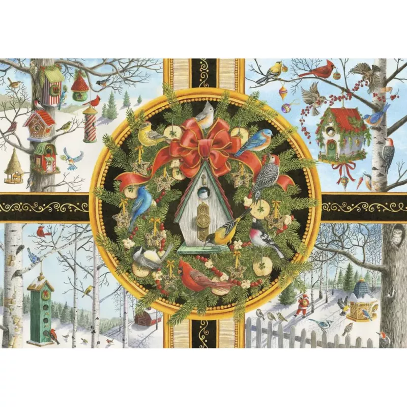 Ravensburger puzzle s veľkými dielikmi Spevavce v zime (500 dielikov)