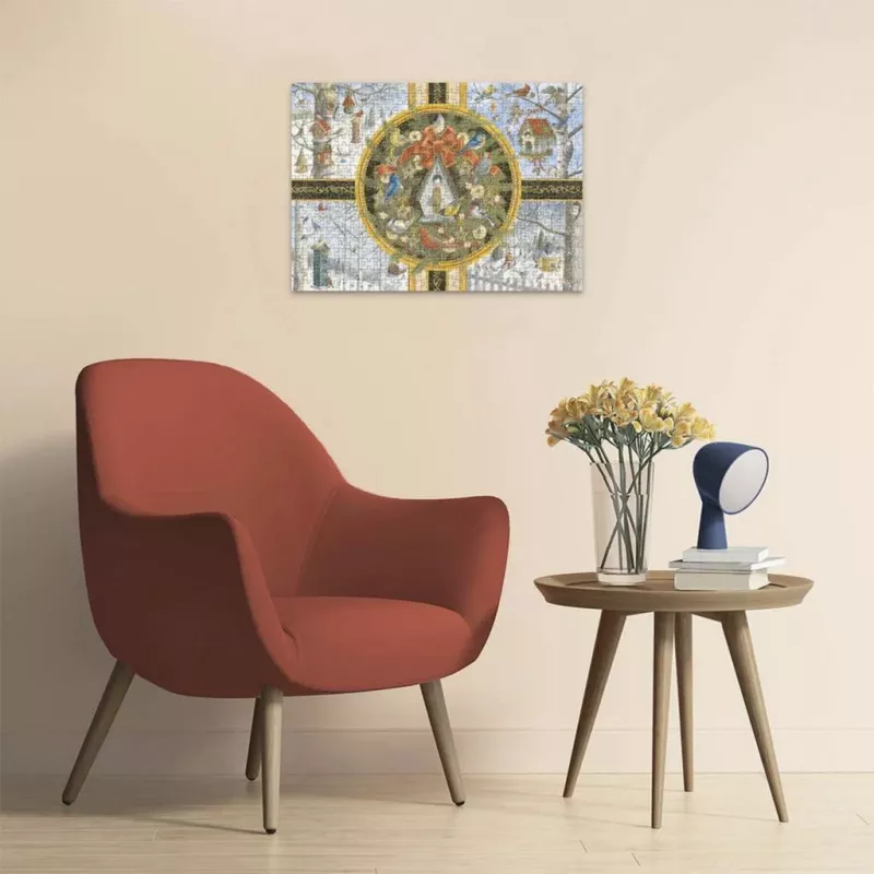 Ravensburger puzzle s veľkými dielikmi Spevavce v zime (500 dielikov)