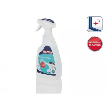 LEIFHEIT koncentrát na čistenie okien 500 ml – poskytne 5 L čistiaceho prostriedku bez šmúh na sklo, okná, zrkadlá & dlažbu, optimalizovaný pre okenné vysávače