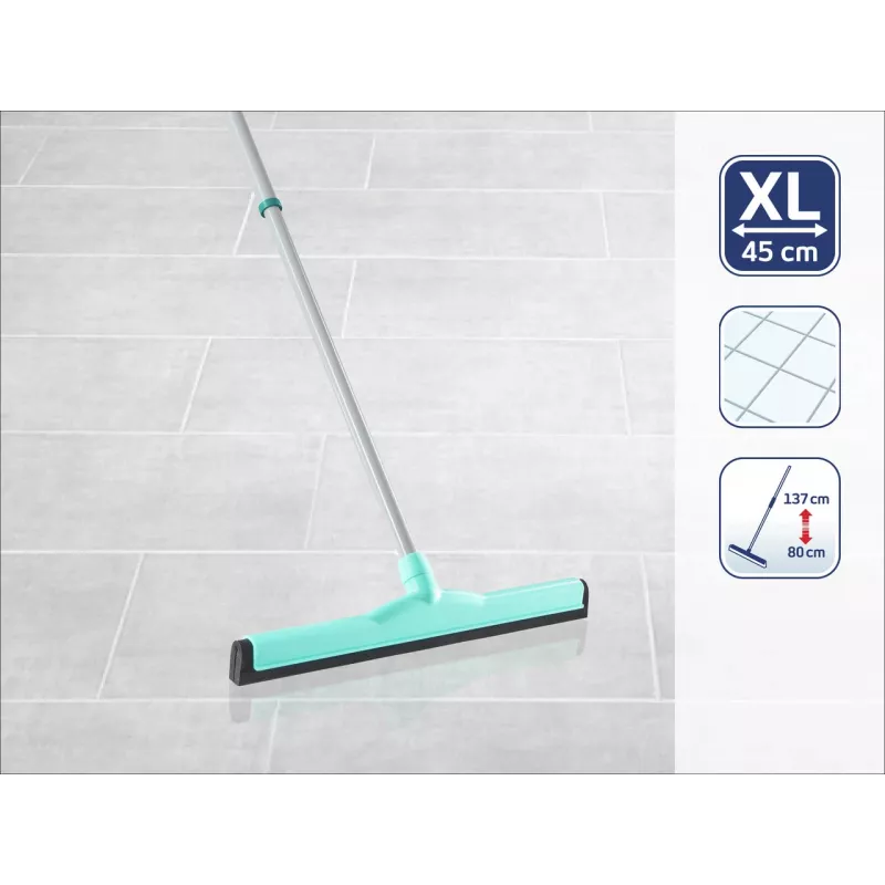 LEIFHEIT Classic Aqua Collect stierka na podlahu s teleskopickou tyčou, 45 cm, zelená/biela