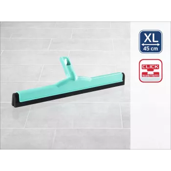 LEIFHEIT Click System stierka na podlahu 45 cm na zachytávanie vody, dvojitá gumená lišta, modrá/biela
