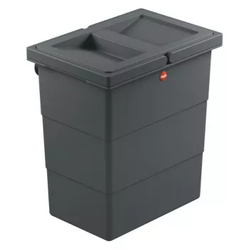 HAILO FlexBox S nástenný odpadkový kôš 7L tmavosivý