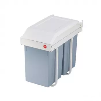HAILO Multi-Box Duo L podlinkový odpadkový systém, 2x14L, biela