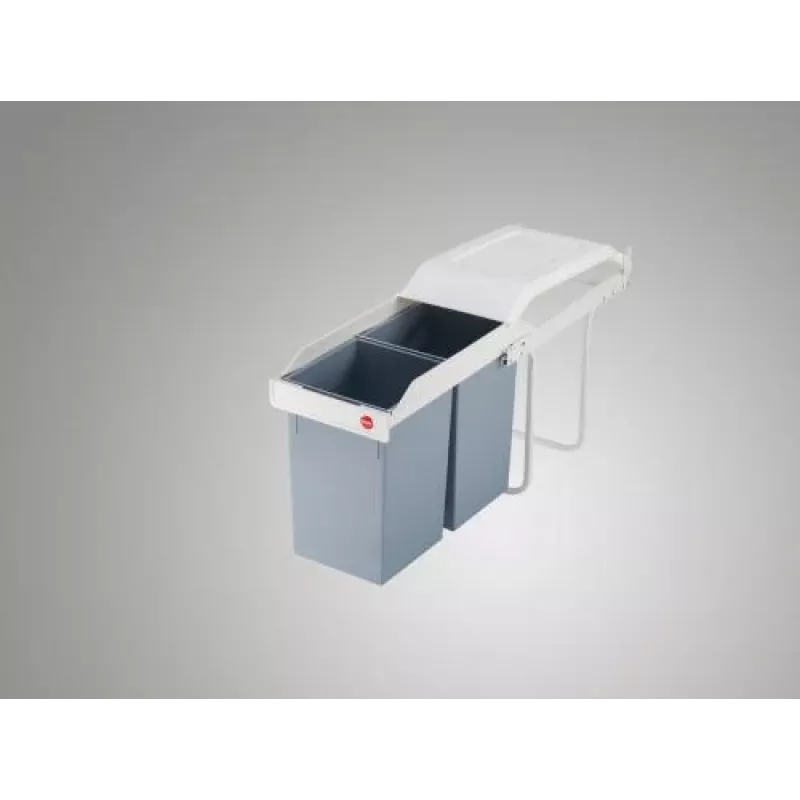 HAILO Multi-Box Duo L podlinkový odpadkový systém, 2x14L, biela