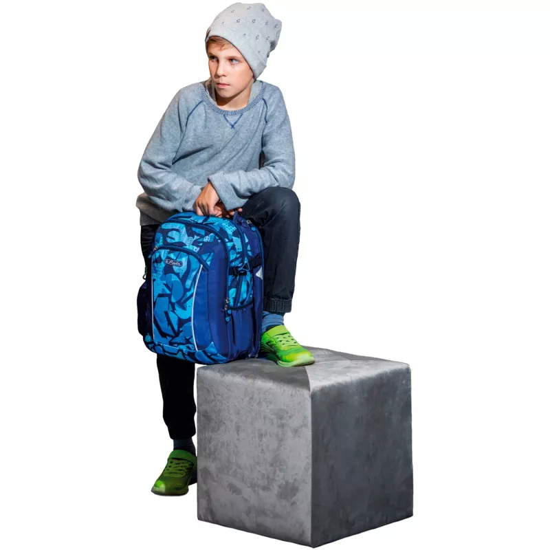 Herlitz Ultimate školský batoh 24L 50043057, Camo Blue