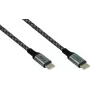 GoodConnections Magnetický USB 2.0 špirálový kábel 60W USB-C na USB-C, čierny/biely, 1m 2060-MT010SW