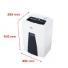 HSM SECURIO C18 skartovačka s pásovým rezom 3,9 mm P-2 biela/antracitová