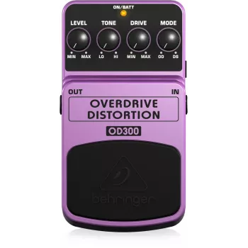 Behringer OD300 Overdrive/Distortion efektový pedál fialový, čierny