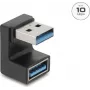 Delock USB 10 Gbps Type-A konektor samec na konektor samica adaptér v tvare U