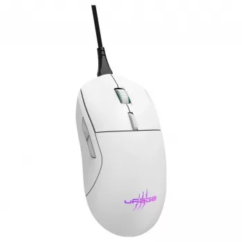Hama uRage Reaper 250 herná myš, káblová, optická, 6200 DPI, 6 tlačidiel, RGB, biela