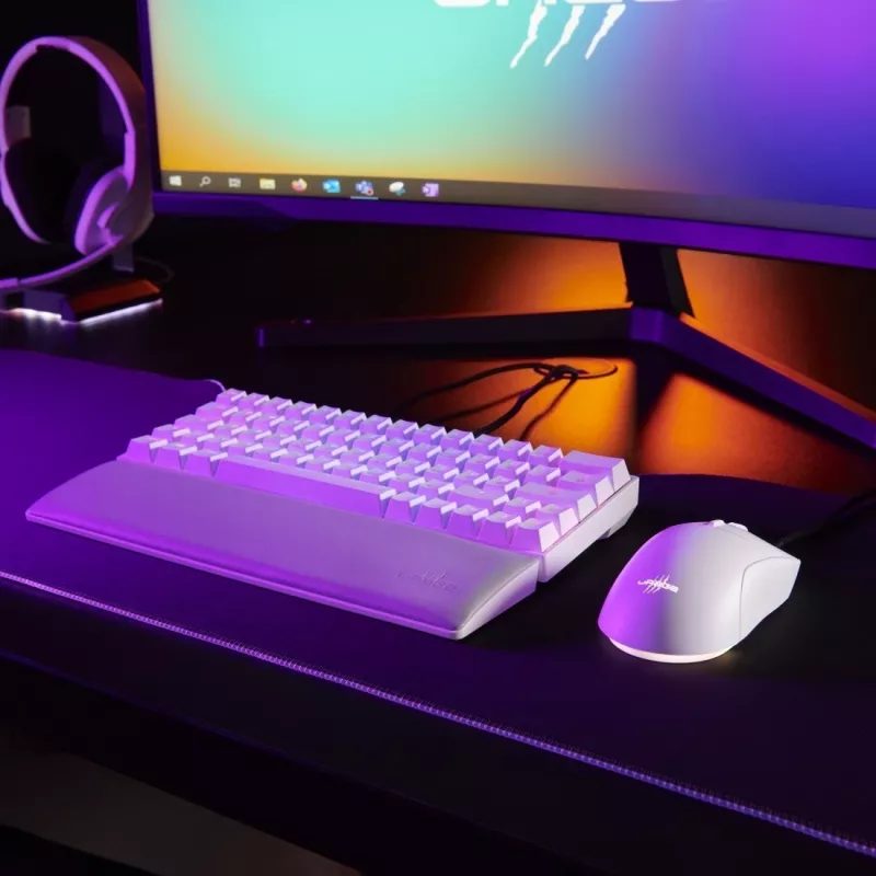Hama uRage Reaper 250 herná myš, káblová, optická, 6200 DPI, 6 tlačidiel, RGB, biela