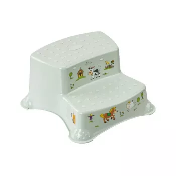 KEEEPER Dvojstupňová lavica Igor Funny Farm 40x37x21 cm Soft Green