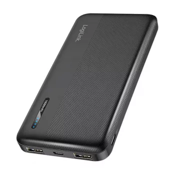 LogiLink PA0338RF 10000 mAh powerbanka s USB-C PD a Quick Charge 3.0, čierna