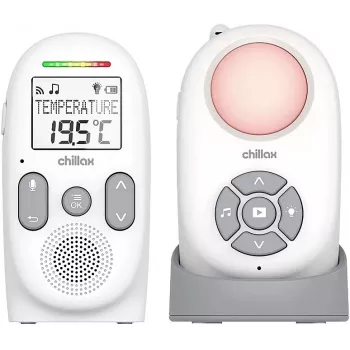 Chillax CB360 Prenosný DECT audio babyphone, 120 kanálov, biela