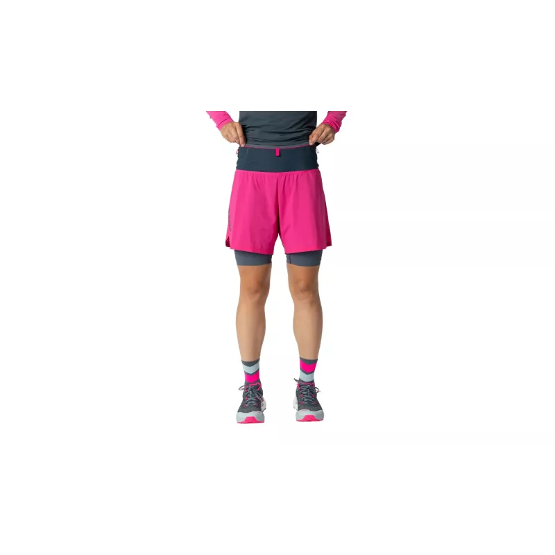 Salewa dámske Dynafit Ultra 2/1 bežecké šortky Pink Glo XS
