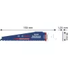 Bosch EXPERT Multi Material čepeľ ocasky 2608902332 S959XHM, Carbide, 150 mm, 6 TPI