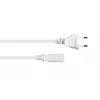 Kabelmeister Euro napájací kábel CEE 7/16 na IEC C7 biely 0,5m 0,75mm²