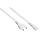Kabelmeister Euro napájací kábel Type-C na C7 Figure-8, biely, 0,75mm², 7,5m