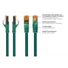 KABELMEISTER Cat.7 S/FTP patch kábel, RJ45, TPE bezhalogénový, zelený, 0,25m