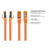 KABELMEISTER Cat.7 S/FTP patch kábel, RJ45, TPE plášť, bez halogénov, oranžový, 0,25 m