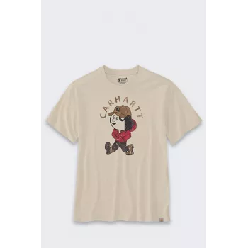 Carhartt Light Jac Grafik tričko Oat Milk Relaxed Fit bavlna krátky rukáv okrúhly výstrih