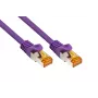 Kabelmeister Cat.7 S/FTP patch kábel, RJ45, TPE plášť, bez halogénov, fialový, 1 m