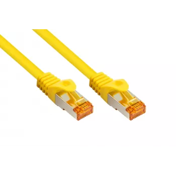 Kabelmeister RJ45 patch kábel Cat.7 S/FTP, TPE plášť, bez halogénov, žltá, 10 m