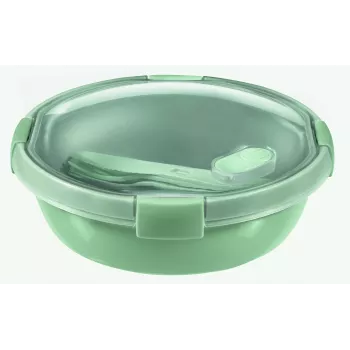 CURVER Smart Eco To Go okrúhla lunchbox, 1 L, Ø20x7 cm, Soft Green