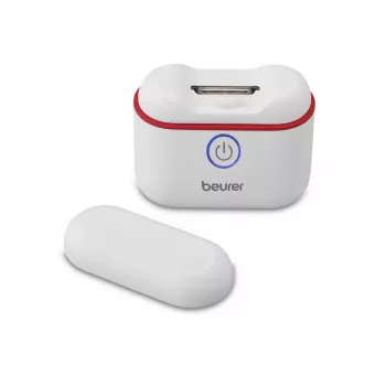 BEURER MP10 elektrický nožničkový strihač na nechty s LED svetlom a zásobníkom na prach, nabíjateľný, USB-C