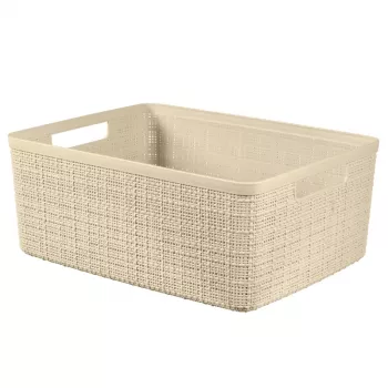 Curver kôš Jute M 12L 36x28x15cm krémový