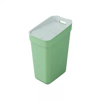 CURVER Ready To Collect 30L recyklačný kôš zelený/svetlosivý
