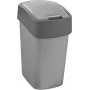 CURVER Flip Bin 9L odpadkový kôš strieborný/sivý