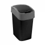 CURVER Flip Bin 9L odpadkový kôš čierny/strieborný