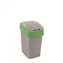 Curver Flip Bin odpadkový kôš 25L, strieborná/zelená