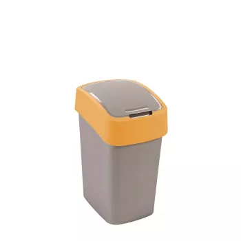 Curver Flip Bin odpadkový kôš 25L, strieborný/žltý