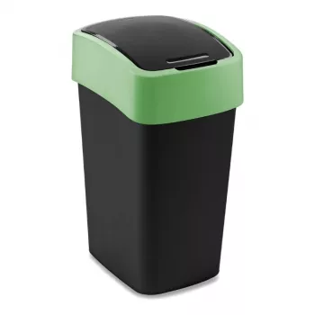 Curver Flip Bin 25L odpadkový kôš čierny/zelený
