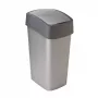 CURVER Flip Bin 45L odpadkový kôš strieborný/sivý